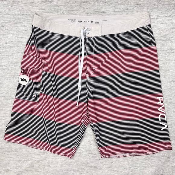 RVCA Civil Stripe 20”‎ Men’s 38 Board Shorts Stretch - Picture 1 of 6